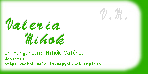 valeria mihok business card